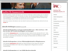 Tablet Screenshot of kammerrecht.de